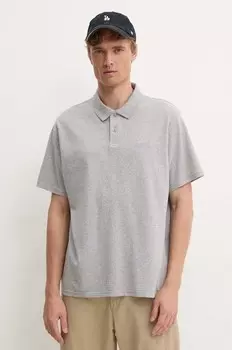 Хлопковое поло Levi's, серый