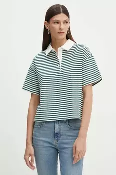 Хлопковое поло Levi's, зеленый