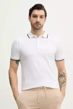 Хлопковое поло Lindbergh, белый