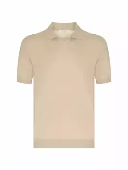 Хлопковое поло Mauro Ottaviani, бежевый