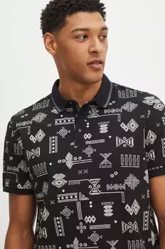 Хлопковое поло Medicine, черный