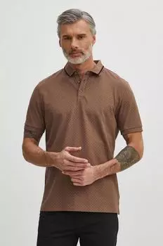 Хлопковое поло Medicine, коричневый