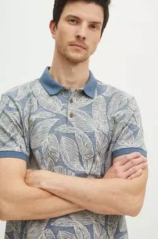 Хлопковое поло Medicine, синий