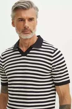 Хлопковое поло Medicine, темно-синий