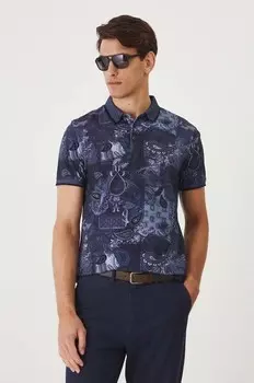 Хлопковое поло Medicine, темно-синий