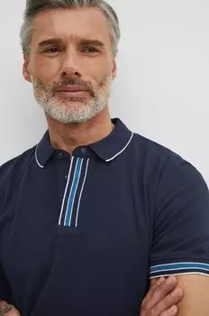 Хлопковое поло Medicine, темно-синий