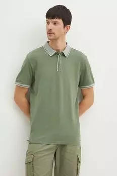 Хлопковое поло Medicine, зеленый