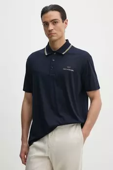 Хлопковое поло Paul&Shark, темно-синий