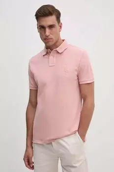 Хлопковое поло Polo Ralph Lauren, розовый