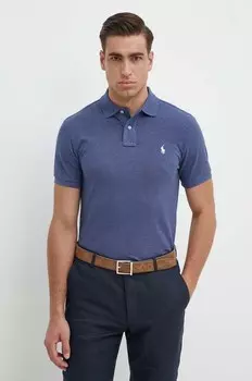 Хлопковое поло Polo Ralph Lauren, синий