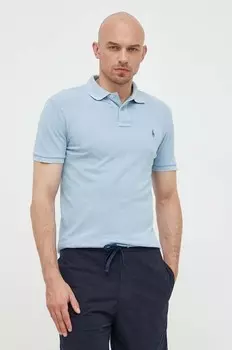 Хлопковое поло Polo Ralph Lauren, синий