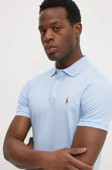 Хлопковое поло Polo Ralph Lauren, синий