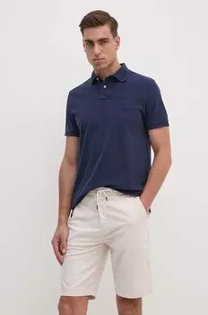 Хлопковое поло Polo Ralph Lauren, темно-синий