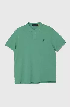 Хлопковое поло Polo Ralph Lauren, зеленый