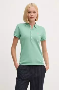 Хлопковое поло Polo Ralph Lauren, зеленый