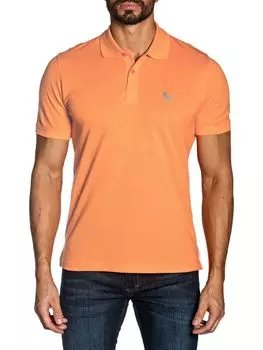 Хлопковое поло с динозавром Пима Jared Lang, коралл