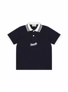 Хлопковое поло с логотипом Moncler