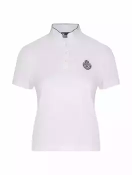 Хлопковое поло с логотипом The Kooples, белый