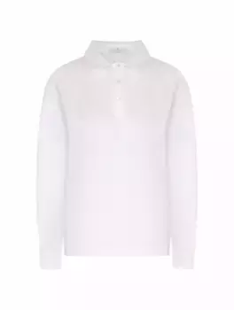 Хлопковое поло с пайетками Panicale, белый