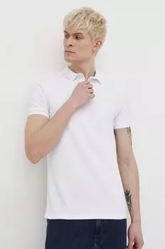 Хлопковое поло Superdry, белый