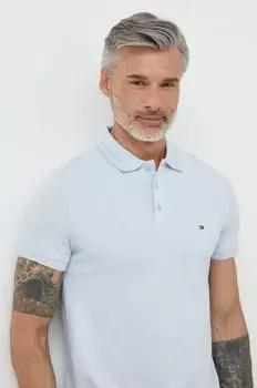 Хлопковое поло Tommy Hilfiger, синий