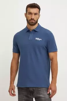 Хлопковое поло Tommy Hilfiger, синий