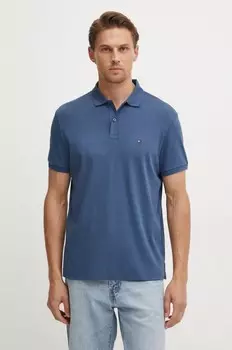 Хлопковое поло Tommy Hilfiger, темно-синий