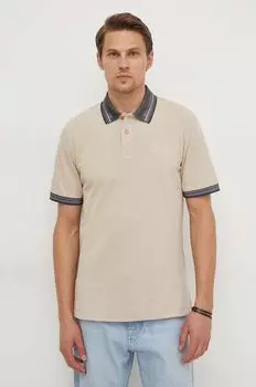 Хлопковое поло Versace Jeans Couture, коричневый