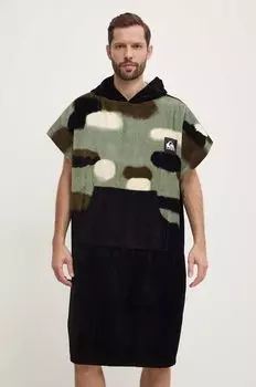Хлопковое полотенце Quiksilver, зеленый