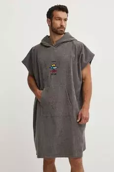 Хлопковое полотенце Rip Curl, серый