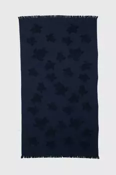 Хлопковое полотенце Vilebrequin, темно-синий