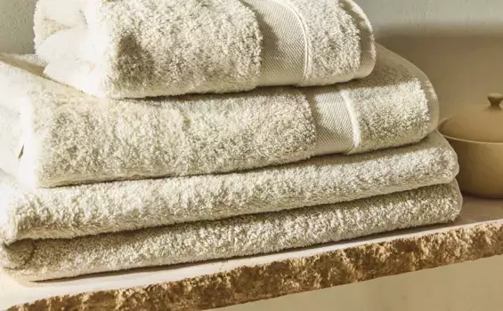 Хлопковое полотенце Zara Home, зеленый