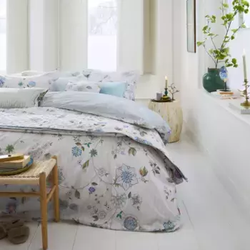 Хлопковое пуховое одеяло с танцующими цветами Pip Studio, белый