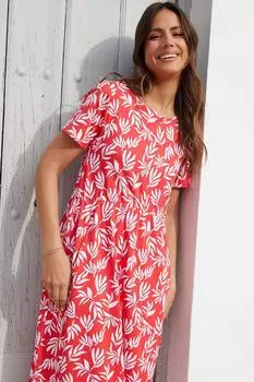 Хлопковое свободное платье 'Danni' Threadbare, красный