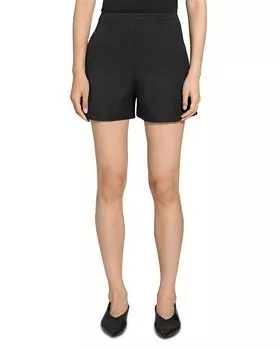 Хлопковые эластичные шорты чинос Theory, черный