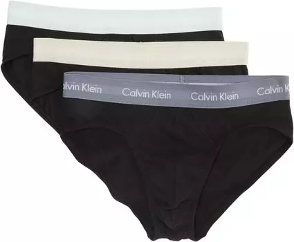 Хлопковые эластичные трусы на бедрах Calvin Klein Underwear, цвет Black/Dragon Fly/Mudstone/Asphalt Grey