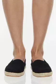 Хлопковые эспадрильи H&M, черный