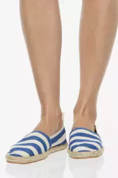 Хлопковые эспадрильи H&M, синий