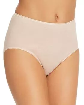 Хлопковые бесшовные полные трусы Hanro