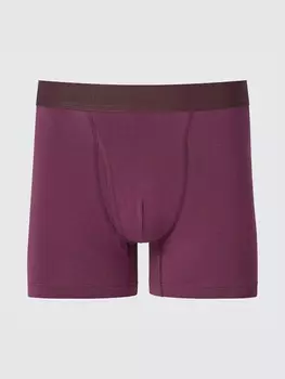 Хлопковые боксерские трусы Uniqlo, бордовый