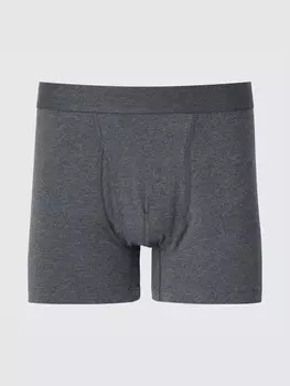 Хлопковые боксерские трусы Uniqlo, серый