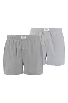 Хлопковые боксеры, 2 пары Levi'S, серый