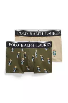 Хлопковые боксеры 2 шт Polo Ralph Lauren, зеленый