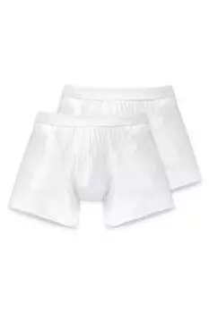 Хлопковые боксеры Essentials, 2 пары Schiesser, белый