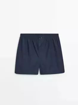 Хлопковые боксеры Fil--fil Massimo Dutti, синий
