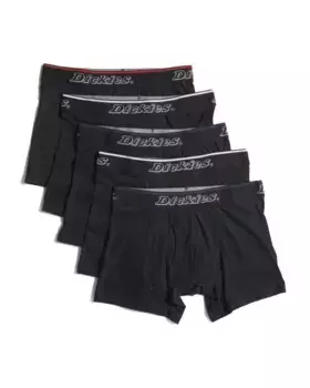 Хлопковые боксеры из 5 штук Dickies, черный
