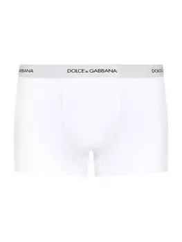 Хлопковые боксеры с логотипом Dolce&Gabbana, белый