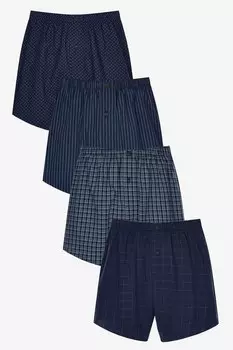 Хлопковые боксеры с узорами Next, синий