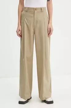 Хлопковые брюки AERON, бежевый