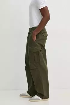 Хлопковые брюки Aircraft Alpha Industries, зеленый